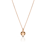 Collana con cuore in oro rosa e diamanti brown - Roberto Giannotti