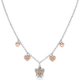 Collana con Angelo E Cuori in Argento ROBERTO GIANNOTTI