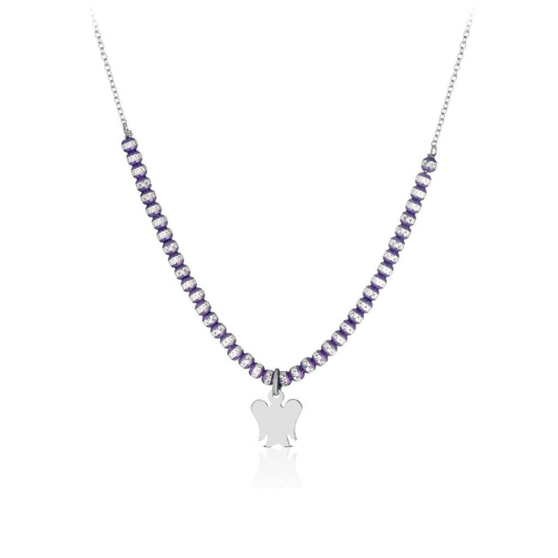 Collana in Argento con Angelo e Sfere ROBERTO GIANNOTTI