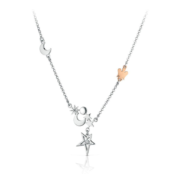 Collana in Argento con Angelo Stelle e Lune ROBERTO GIANNOTTI