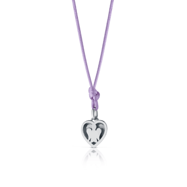 ciondolo cuore smaltato iris