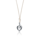 Collana con ciondolo cuore smaltato retro