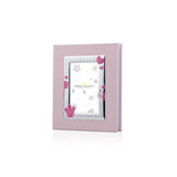 Album in Similpelle Rosa con cornice con Angeli e Cuori in Argento - Roberto Giannotti