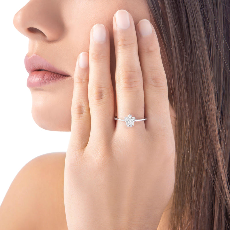 Anello Con Angelo in Oro e Diamanti Roberto Giannotti