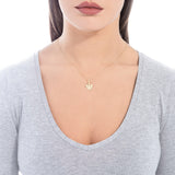 Collana Con Angelo In Oro Giallo e Diamante - Roberto Giannotti