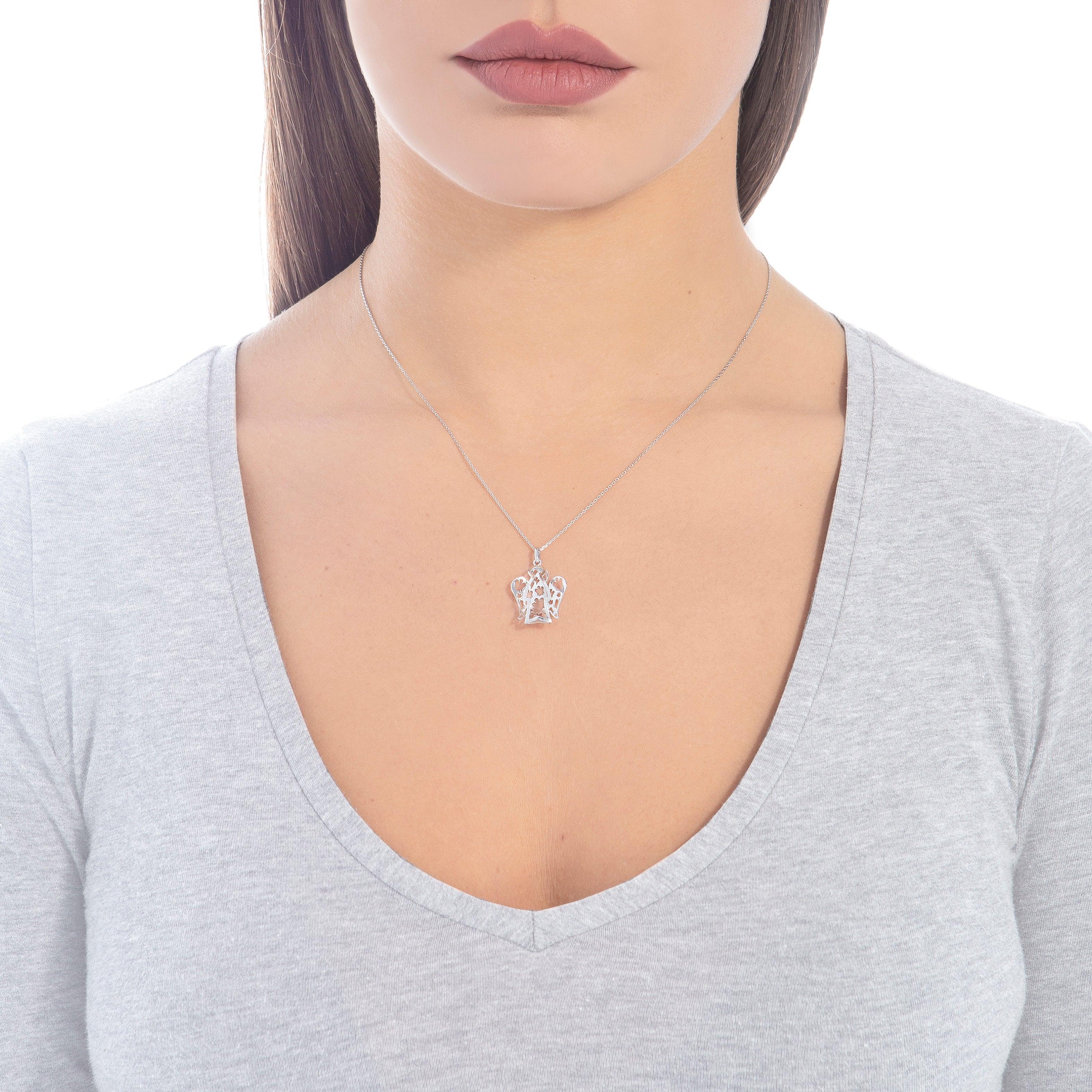 Collana con Angelo in oro traforato - Roberto Giannotti