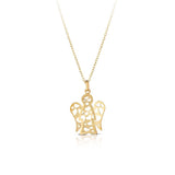 Collana con Angelo in oro traforato ROBERTO GIANNOTTI