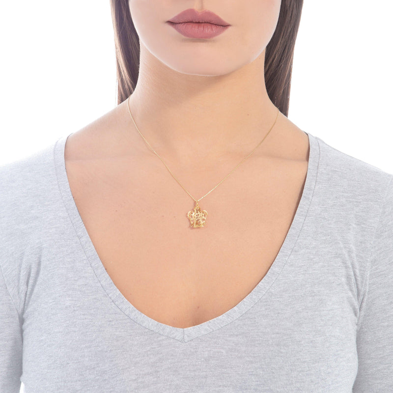 Collana con Angelo in oro traforato - Roberto Giannotti