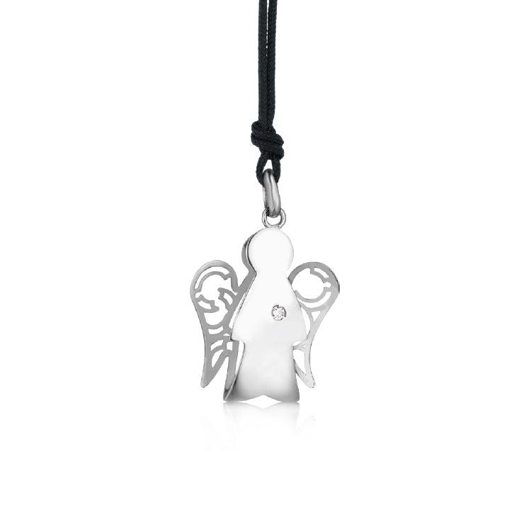 Pendente Angelo in Oro con Diamante - Roberto Giannotti