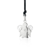 Pendente Angelo in Oro Bianco con Diamante - Roberto Giannotti