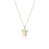 Collana con pendente angelo charm in oro e diamante  - Roberto Giannotti