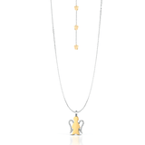 Collana con angelo in oro giallo e ali diamantate - Roberto Giannotti