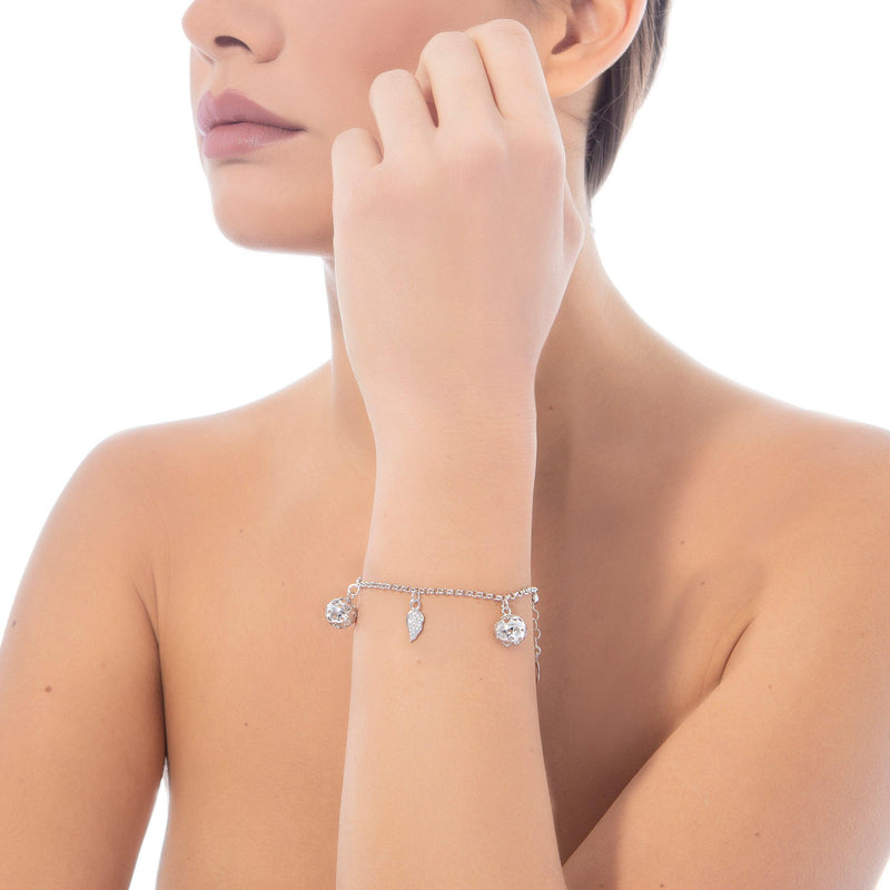 Bracciale in Argento con Chiama Angeli e Ala - Roberto Giannotti
