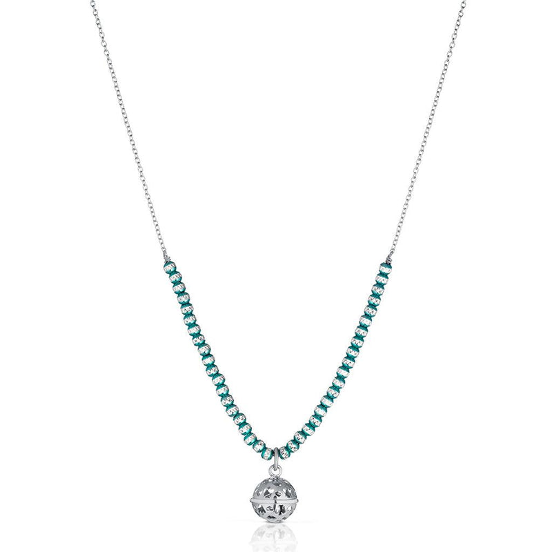 Collana Chiama Angeli in Argento e Sfere Diamantate - Roberto Giannotti