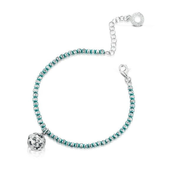 Bracciale Chiama Angeli in Argento e Sfere Diamantate ROBERTO GIANNOTTI