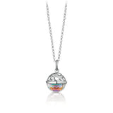Collana con Chiama Angeli in Argento e Swarovski ROBERTO GIANNOTTI