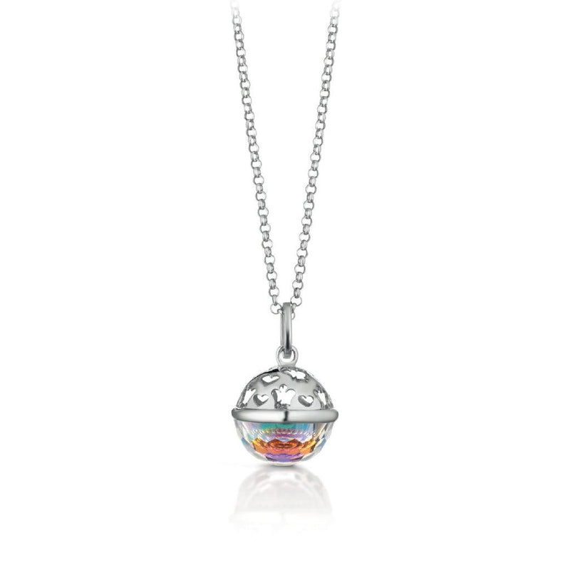 Collana con Chiama Angeli in Argento e Swarovski ROBERTO GIANNOTTI