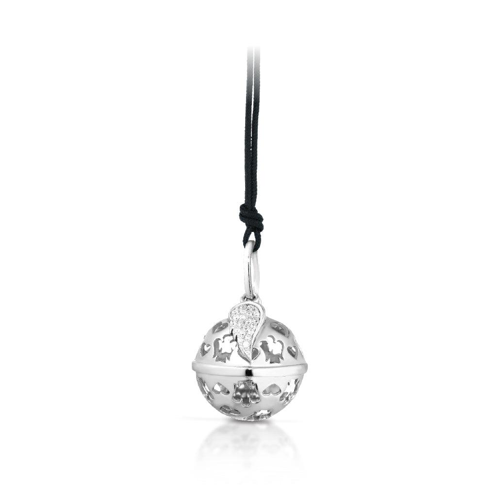 Collana in argento Ali d'angelo con possibilità di incisione Collana in argento Ali d'angelo con possibilità di incisione