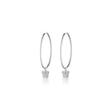 Orecchini Con Angelo Charm In Argento E Zirconi - Roberto Giannotti