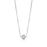 Collana in argento con perle e zirconi bianchi - Roberto Giannotti