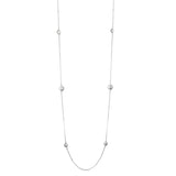 Collana in argento con perle e zirconi bianchi - Roberto Giannotti
