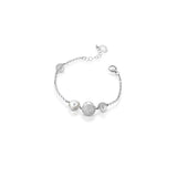 Bracciale in argento con perle e zirconi bianchi - Roberto Giannotti