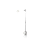 Mono orecchino in argento con perle e zirconi bianchi - Roberto Giannotti