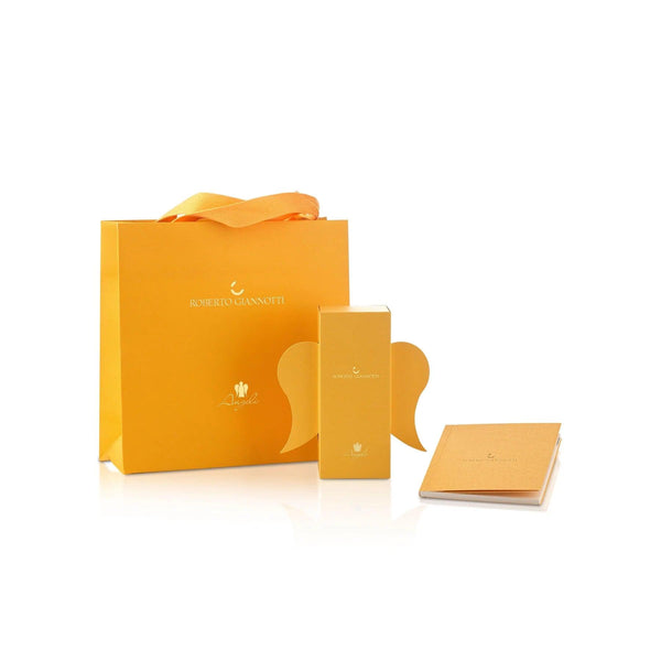 Monorecchino in oro rosa con angelo charm - Roberto Giannotti